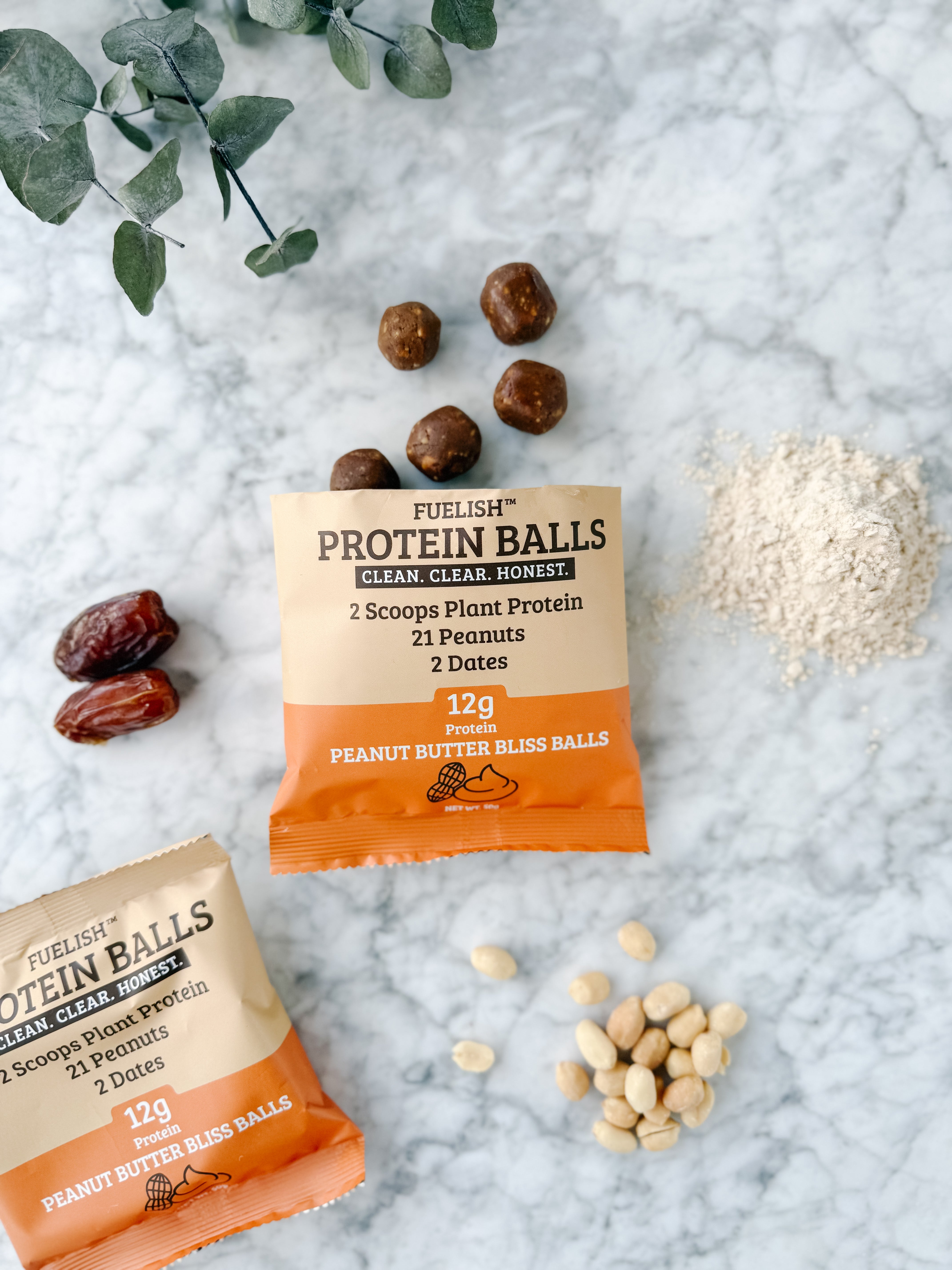 Peanutbutter Protein bliss balls plantbased