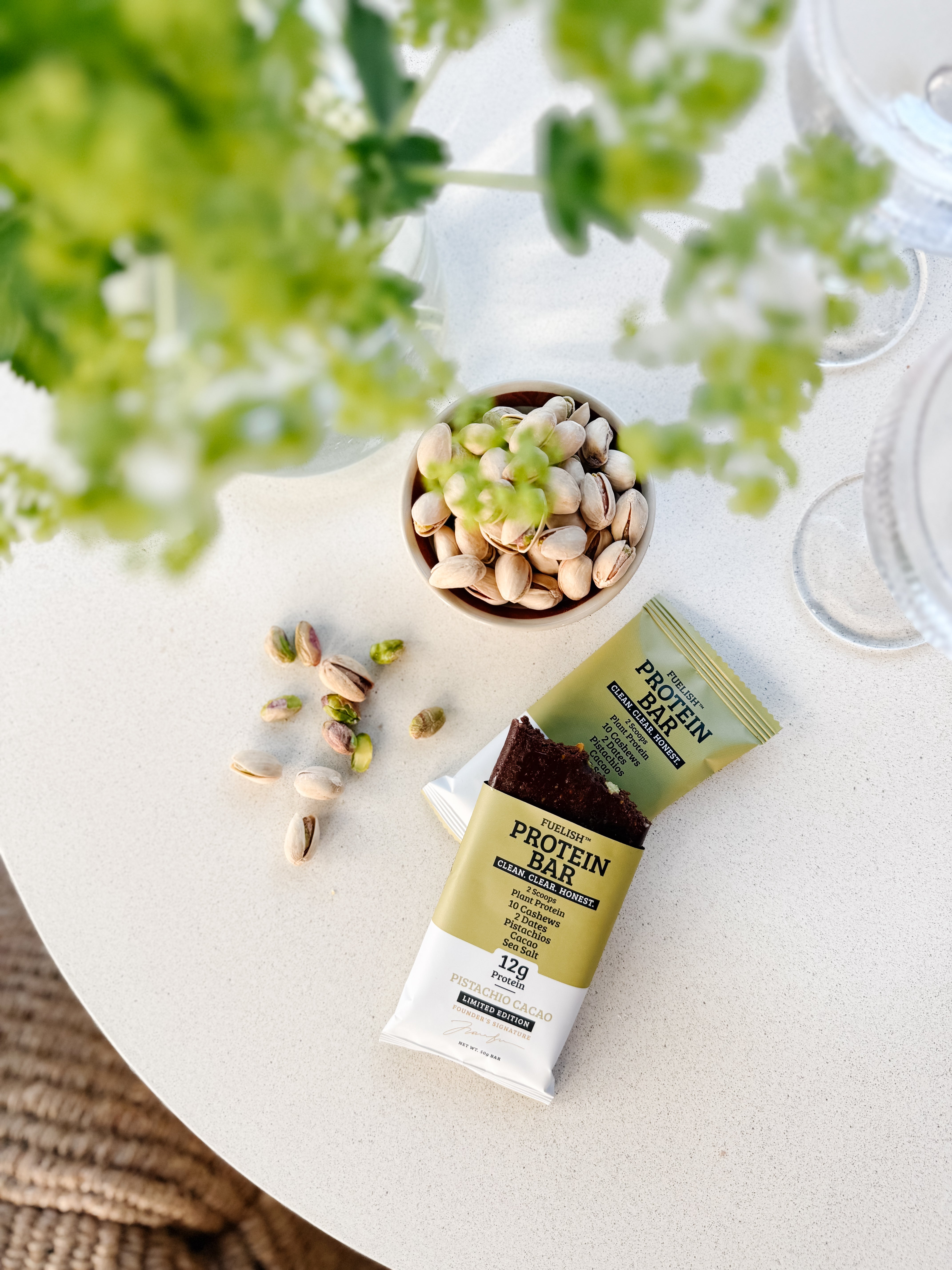 Pistachio Cacao Plant based protein bar 50 G
